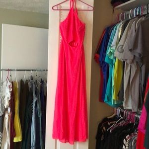 Hot pink maxi